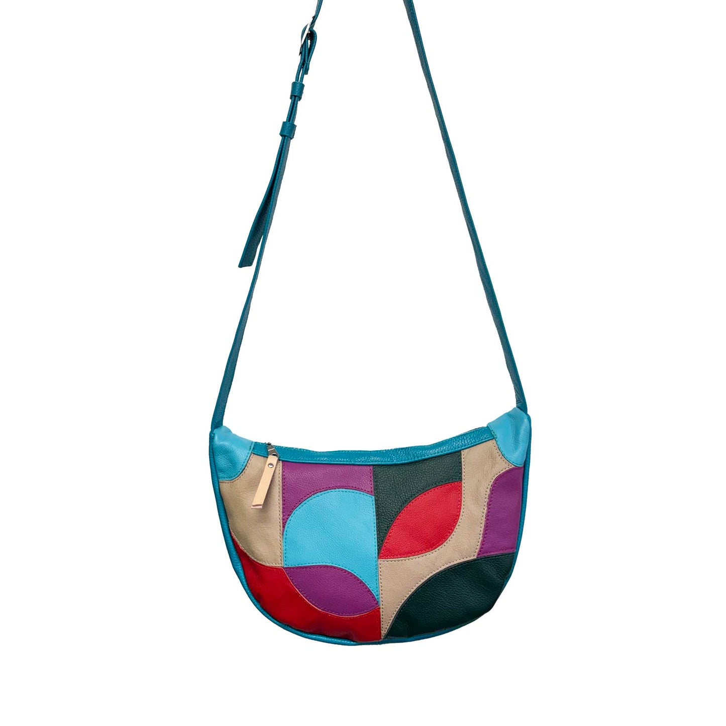 Half Moon Baguette Bag / turquoise
