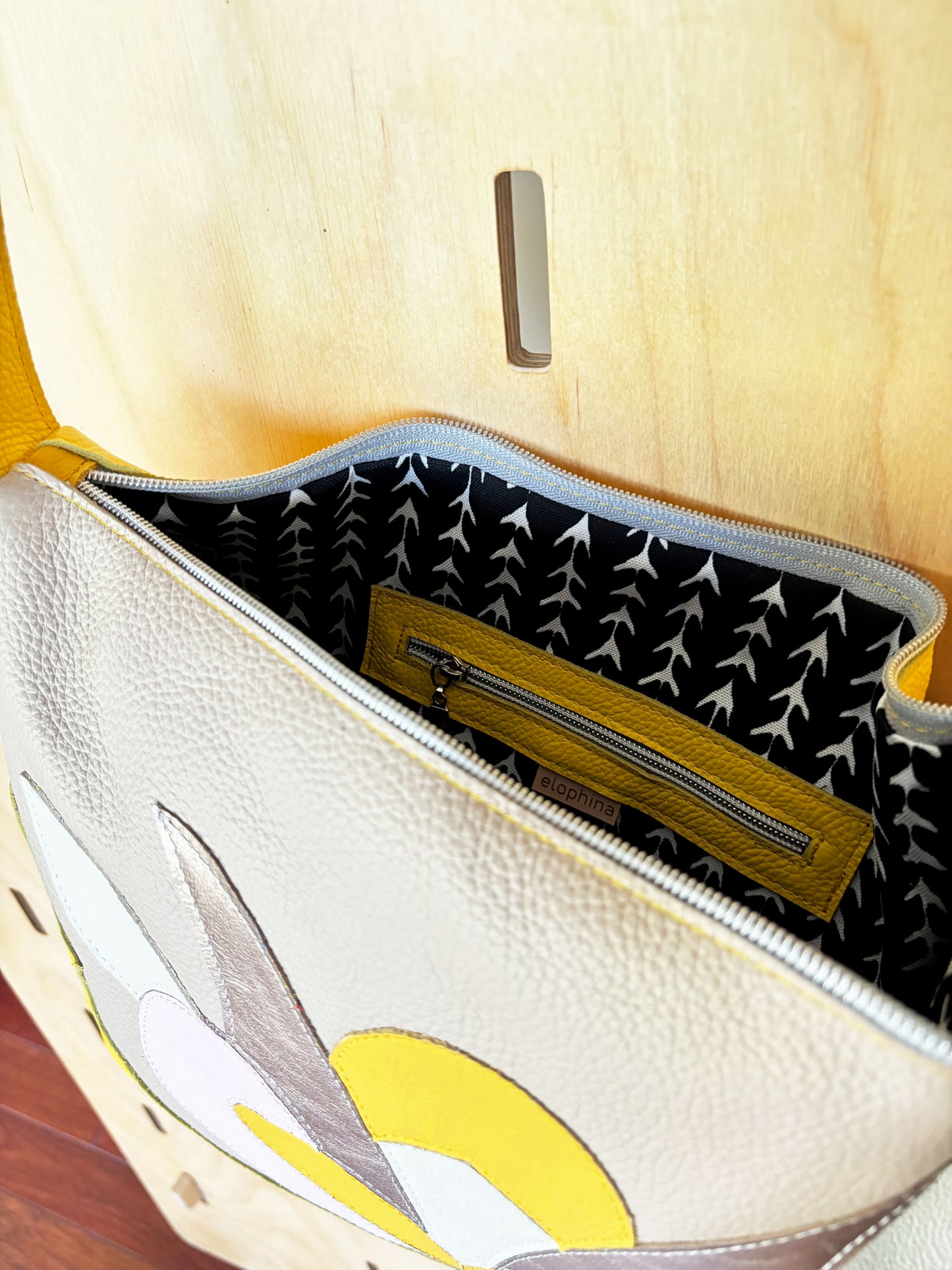 Large Half Moon Crossbody / yellow