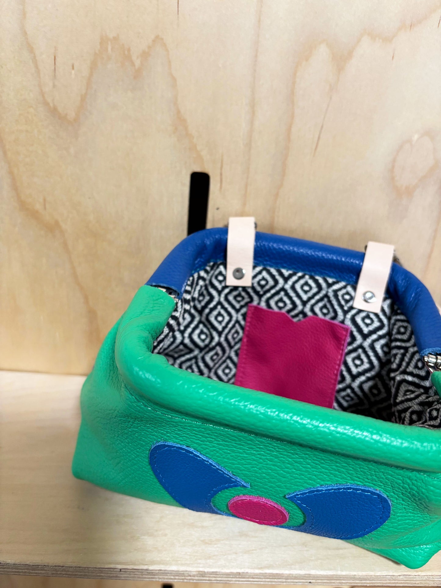 Mini Crossbody Clutch Purse green/blue