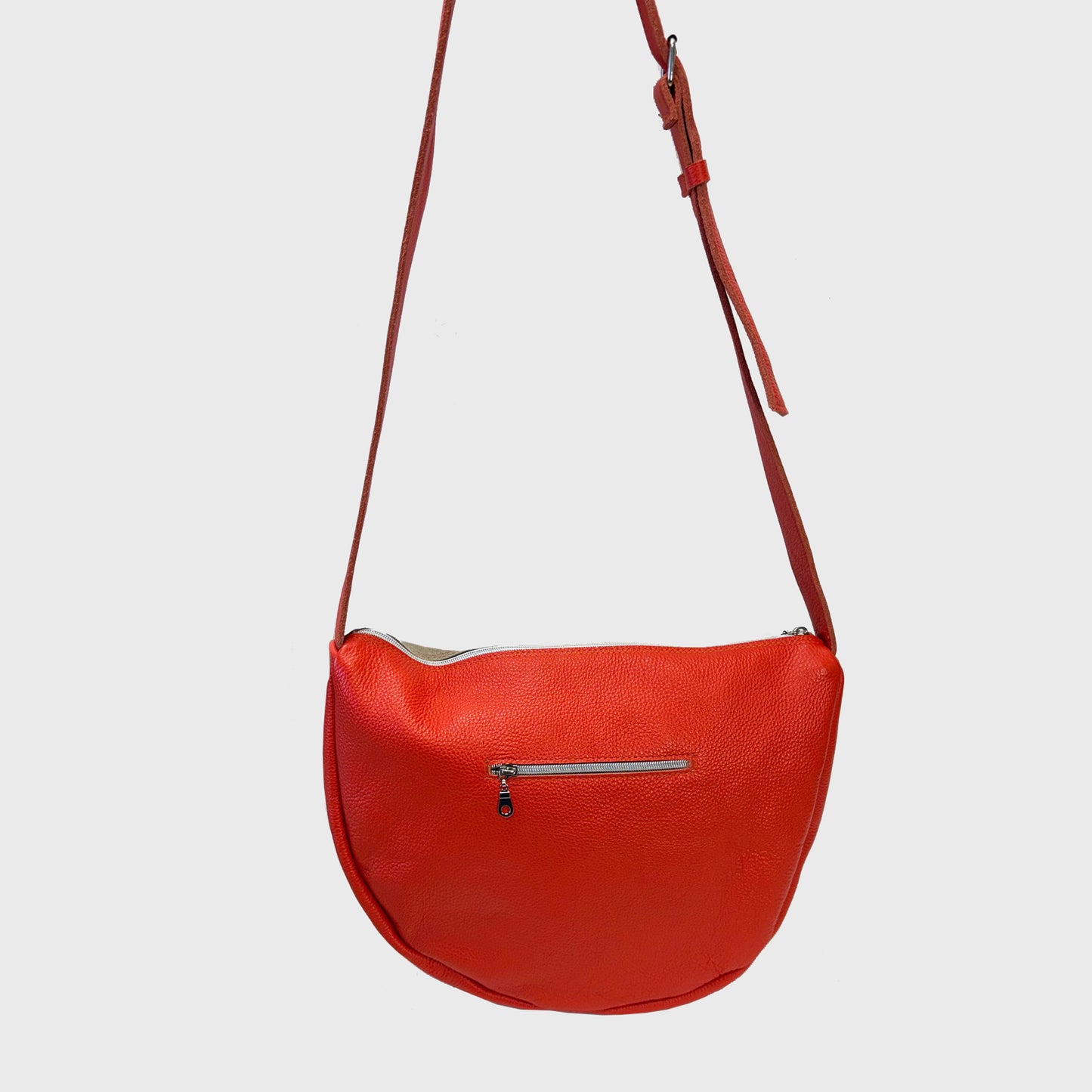 Large Half Moon Crossbody / red