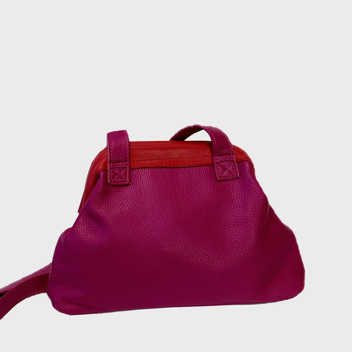 Medium Crossbody Clutch Purse / red, pink, orange