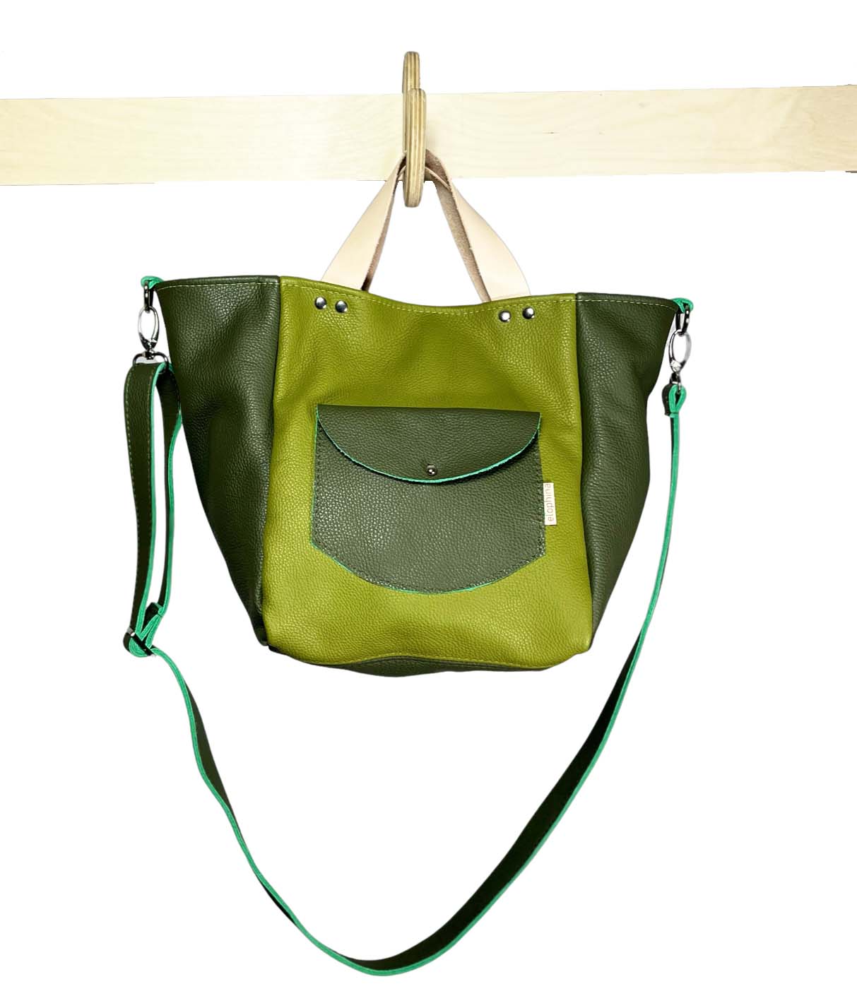 Crossbody Tote green olive Elophina