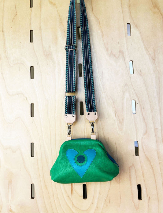 Mini Crossbody Clutch Purse green/turquoise