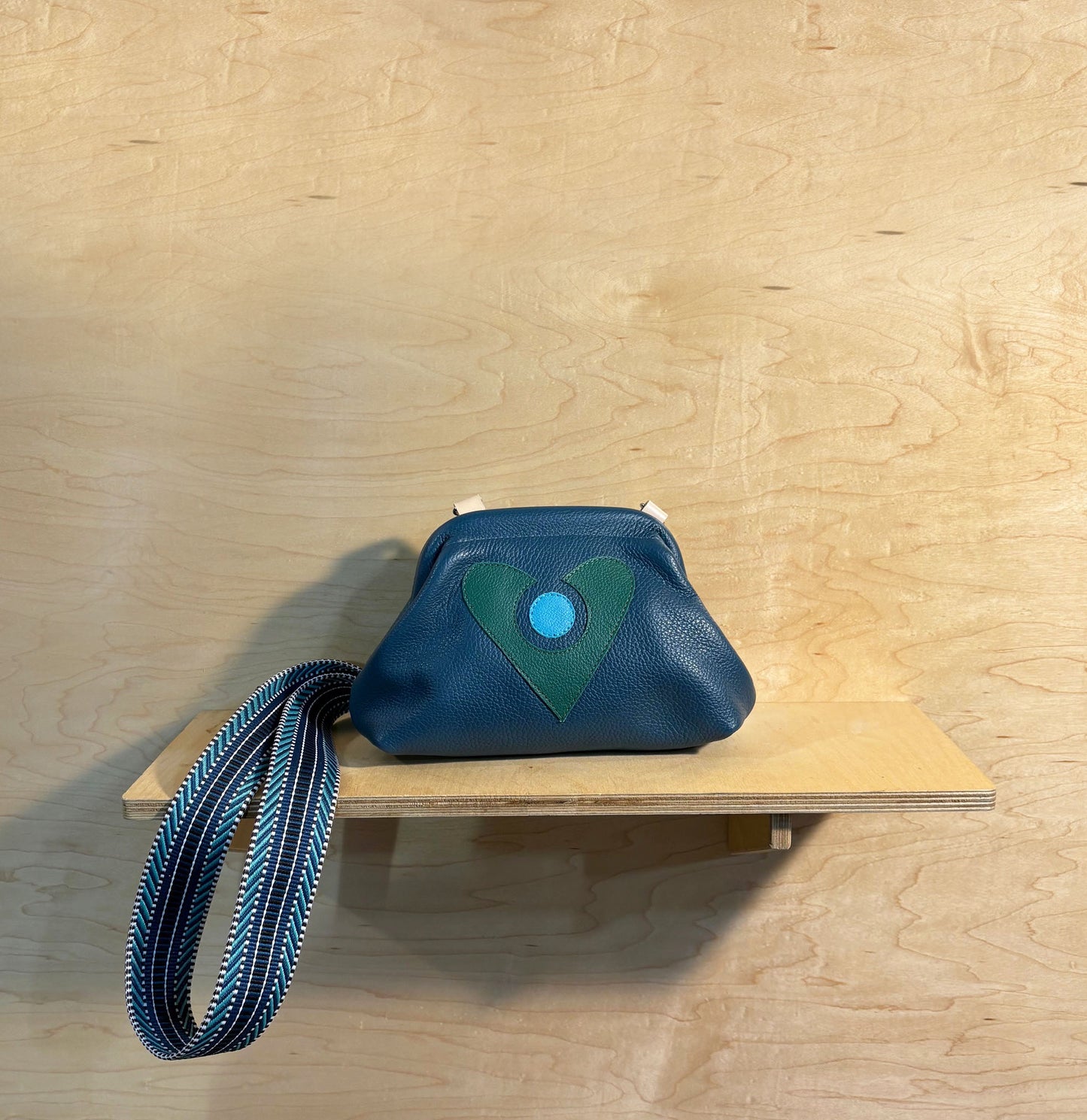 Mini Crossbody Clutch Purse teal/green