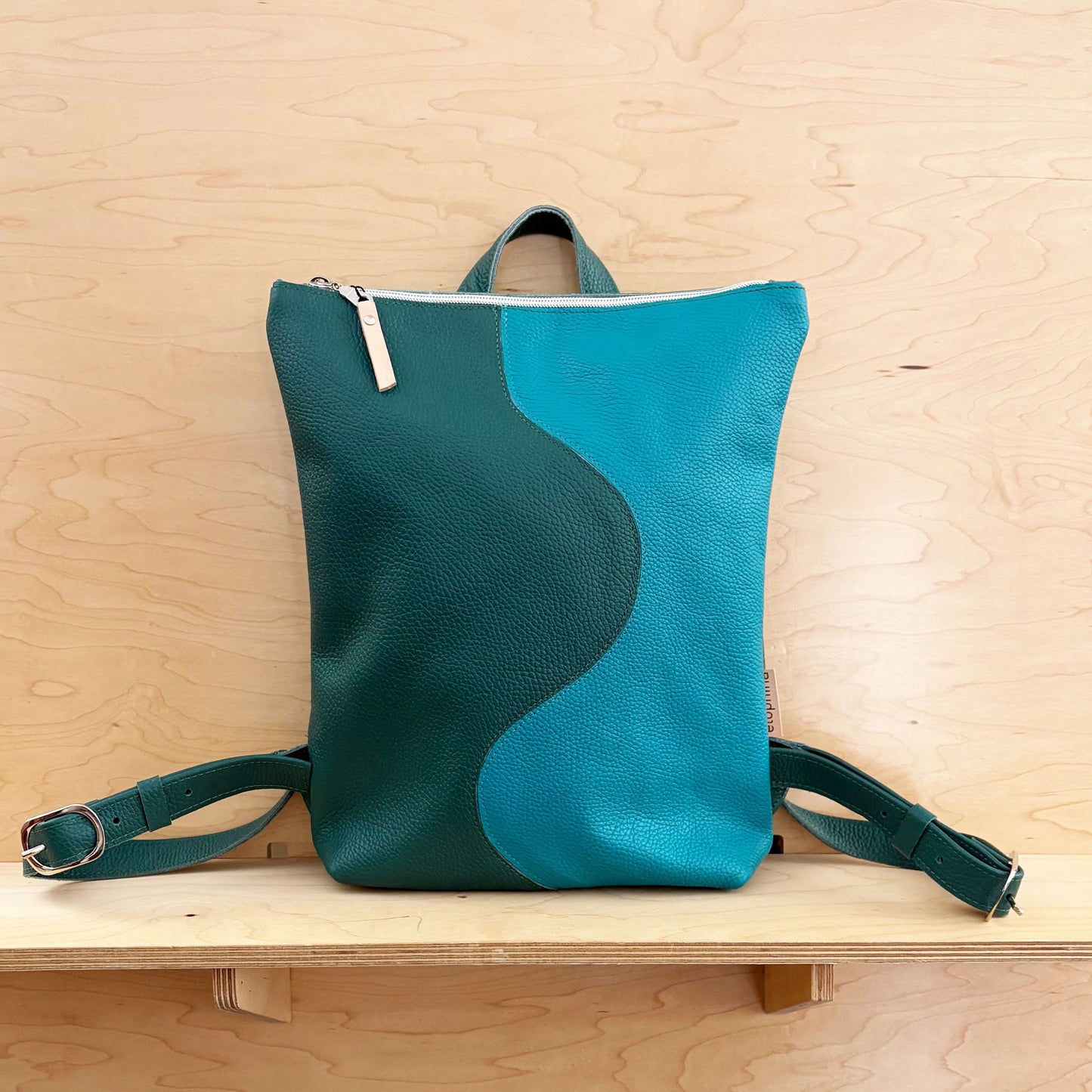 2-Tone convertible Wave Backpack, green/turquoise