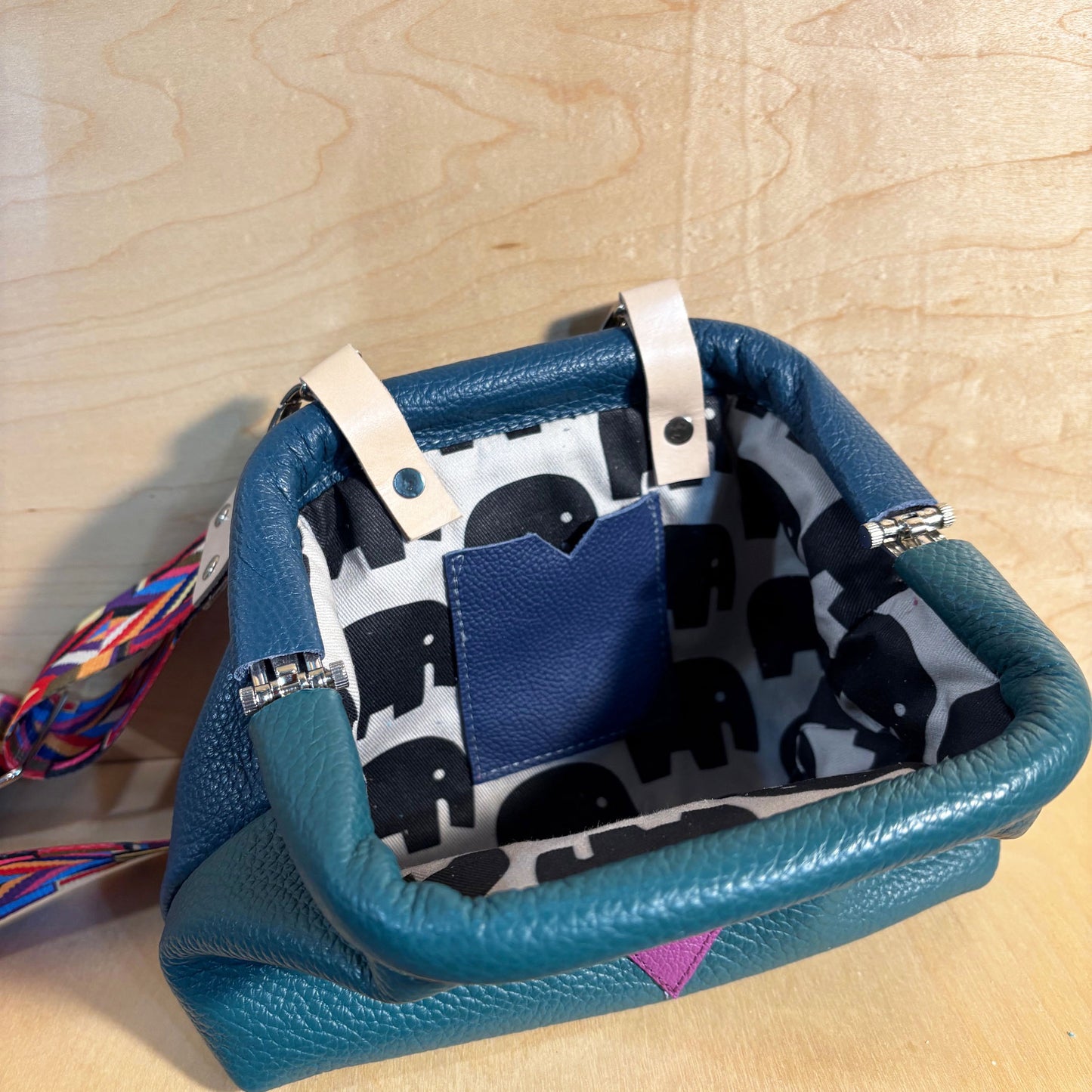 Mini Crossbody Clutch Purse green/teal