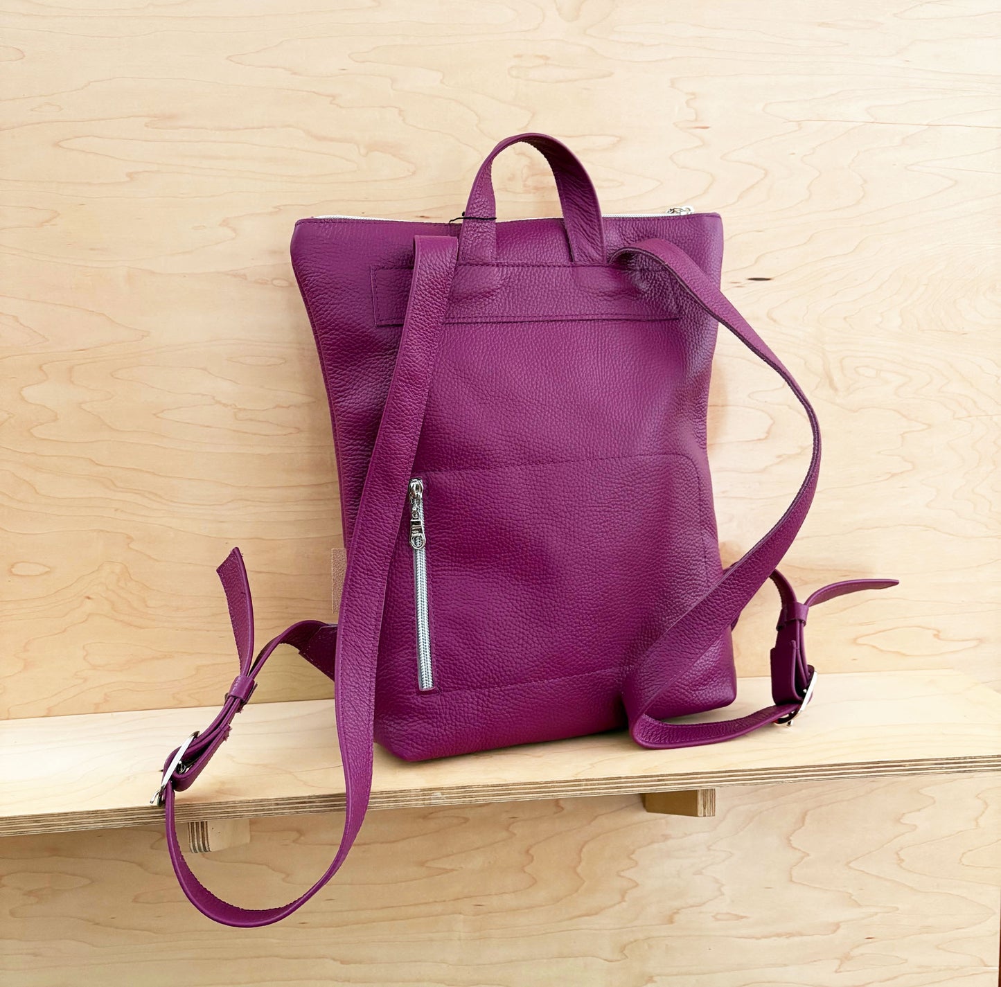 2-Tone convertible Wave Backpack, red/magenta