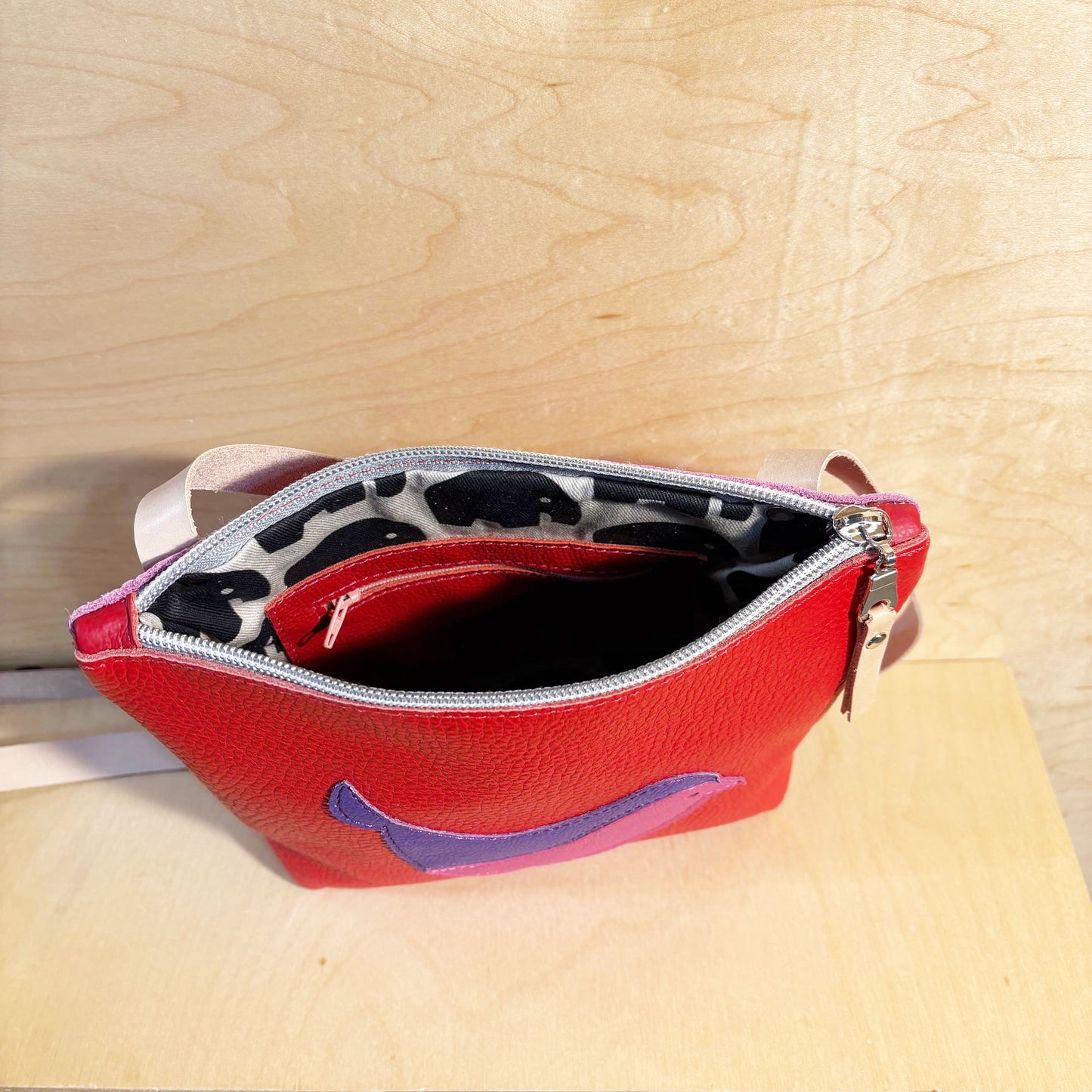 Bird Crossbody red/pink