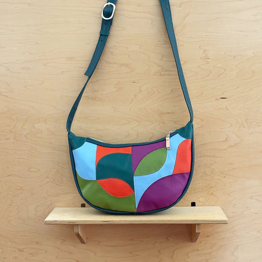 Crescent Crossbody Bag teal