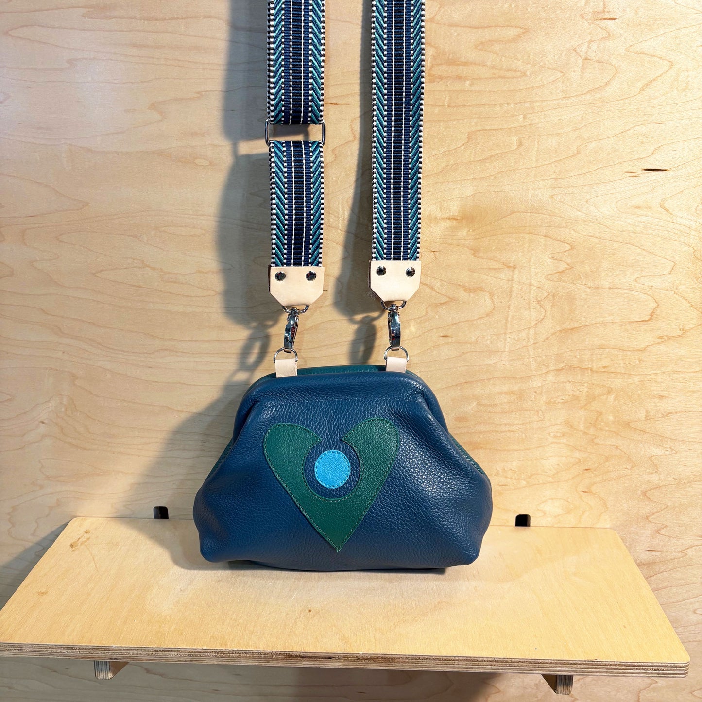 Mini Crossbody Clutch Purse teal/green