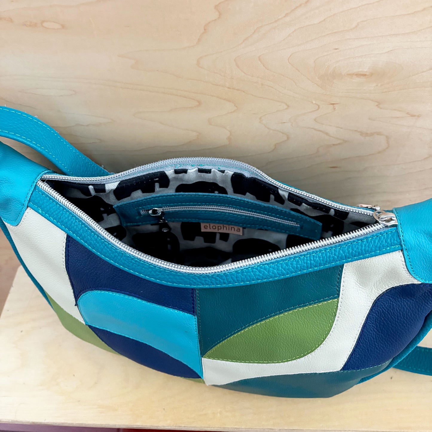 Crescent Crossbody Bag turquoise